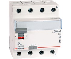 Legrand diferencinis srovės perjungiklis 4P 40A 0.3A AC P304 - 411728