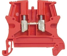 Legrand 037131 2 laidų bėgelio jungtis 4mm2 raudona VIKING 037131