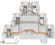 Legrand 037151 3 lygių bėgelio jungtis 2,5 mm2 pilka „Viking“ 037151