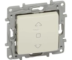 Legrand Blokavimo mygtukas Legrand Niloe 764612 ritininis aklieji kremas