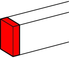 Legrand DLP-N dangtelis, skirtas 35X80 IR 50X80 BALTAI