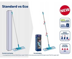 LEIFHEIT Floor brush with foldable handle in box Profi XL super soft 42cm