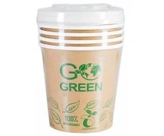Leifheit Gogreen Kompostuojami maisto indai su dangteliais Go Žalias, 700ml, 5 vnt., 0,115kg
