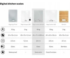 Maisto svarstyklės - Soehnle Scale Page Compact 300 235x190x25mm Balta