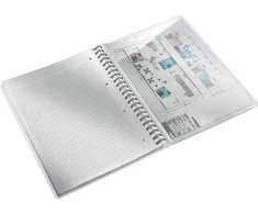 Leitz A4 PP WOW languotas sąsiuvinis, baltas 46380001