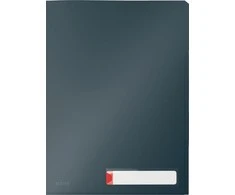 Aplankas vokelis Leitz Cosy Privacy su 3 skirtukais,L formos, A4, aksominės pilkos spalvos, 3vnt.