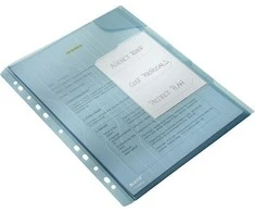 Aplankas L Leitz Combifile, A4, mėlynas, plastikinis, 3 skyrių (1) 0812-206
