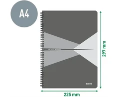 Leitz Kożonatnik biuro kortelė A4 formato krat niebies