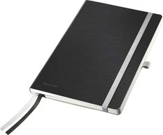 Leitz Notesbog Leitz Style A5 Softcover linjeret 80 ark Satin sort