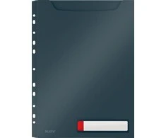 Įmautė dokumentams Leitz Cosy Privacy su praplatėjimu ir perforacija, A4,aksominės pilkos spalvos.