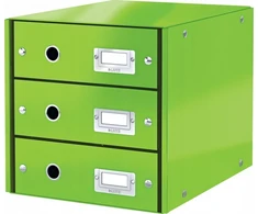 Leitz Pojemnik su 3 szufl Leitz CS žalia