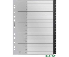 Leitz Przekładki PP Recycle A4 Maxi 1-20 juoda