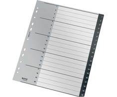 Leitz Przekładki PP Recycle A4 Maxi 1-20 juoda