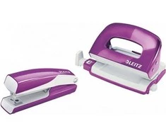 Leitz Segiklis Mini WOW segiklis ir skylių perforatorius violetinis 55612062
