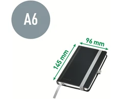 Leitz Užrašų knygelė „Style“ A6 formato, juoda, su linijomis