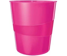 Šiukšliadėžė Leitz Plus Wow, 15 litrų, rožinė