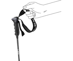 Leki KIJE NEOLITE CARBON juodas-dark anthracite-baltas 130