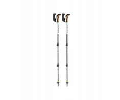 Kije trekkingowe LEKI Khumbu Lite AS 100-135cm, stone-mėlynas-baltas