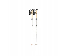 LEKI KIJE TREKKING MAKALU FX CARBON AS pale clay metalic-baltas-sidabrinis C 100-120