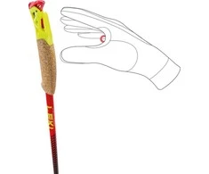 Leki LEKI STICKS TRL Vertikali K raudona-geltona 140