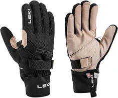 LEKI PRC Premium ThermoPlus ryklių pirštinės juodos-smėlio spalvos 8.0
