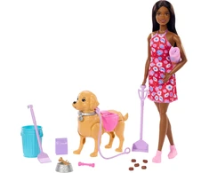 Mattel Lėlė Barbie su šuniuku ir šepetėliu