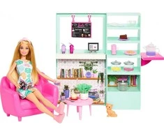 Mattel Lėlė Barbė ilsisi kavinėje
