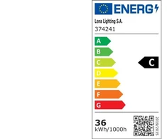 Lubinis šviestuvas Lena Lighting Lena Apšvietimas ATLAS LED 1200MM 5000LM 840 IP65 36W