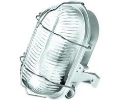 Lubinis šviestuvas Plafoninis šviestuvas Oval Lena Lighting 1x60W E27 IP44 baltas/permatomas