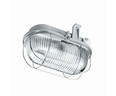 Lena Lighting Pilkas Ovalus 100 W kanalinis šviestuvas su metaliniu tinkleliu