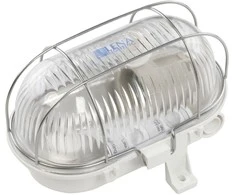 Lena OVAL 1X 60W E27 IP44 su metalo tinkleliu, baltas (320170)