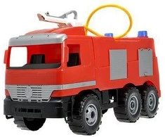 Gaisrinė mašina Lena Mercedes Actros, 64 cm (išlaiko 50 kg apkrovą)