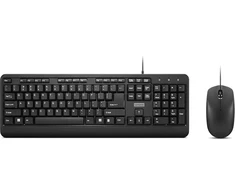 Klaviatūra ir pelė Lenovo 160 Klaviatūra Dołączona Myszka USB US English Juodas