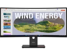 Monitorius Lenovo | ThinkVision | T34WD-40 | 34 " | VA | 21:9 | 120 Hz | 4 ms | 3440 x 1440 pikselių | 300 cd/m² | HDMI jungtys quantity 1 | Eclipse juodas | Garantija 36 mėn.