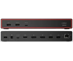 „Lenovo ThinkPad USB4 Smart Dock 5500“ (su 135 W adapteriu) | „DisplayPorts“ jungčių kiekis: 2 | HDMI jungčių kiekis: 1 | 100 W