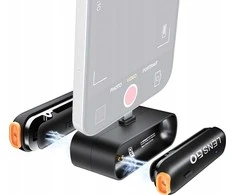 LensGo mikrofonas 2x belaidis Lavalier mikrofonas 50m, skirtas iPhone Lightning LensGo / 518C Mini