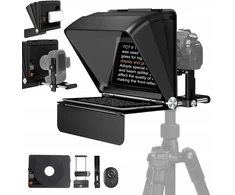 LensGo Teleprompteris Stebėjimo Monitorius „Vlog 2 viename“ DSLR Fotoaparatams ir Telefonams / TC7 II „Ultimate Kit“