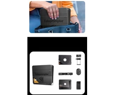 LensGo Teleprompteris Stebėjimo Monitorius „Vlog 2 viename“ DSLR Fotoaparatams ir Telefonams / TC7 II „Ultimate Kit“