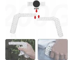 LensGo rankenos laikiklio stabilizatorius, skirtas išmaniesiems telefonams, 3x ISO pėdai LensGo / L3 / baltas