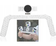 LensGo rankenos laikiklio stabilizatorius, skirtas išmaniesiems telefonams, 3x ISO pėdai LensGo / L3 / baltas