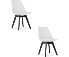 Leobert MARK kėdė – baltos / juodos kojos x 2