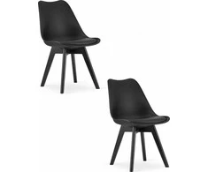 Leobert MARK kėdė – juoda / juodos kojos x 2