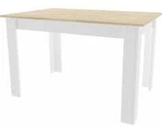 Leobert NP stalas 120x80 Sonoma Oak + Baltas