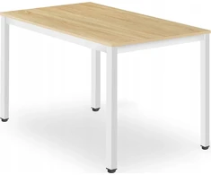 Leobert TESSA stalas 120 cm x 60 cm - ąžuolo / balta kojos