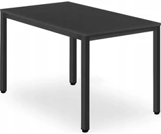 Leobert TESSA stalas 120cm x 60cm - juoda / juoda kojelės