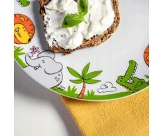 Leonardo 3 vaikiškų indų rinkinys liūtas BAMBINI AVVENTURA -