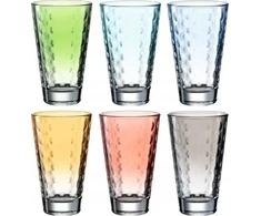 Leonardo Leonardo - 6 pastelinių stiklinių rinkinys 300ml Opitc