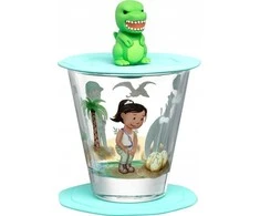 Leonardo Szklanka su pokrywą i spodkiem 215ml dinozaur BAMBINI AVVENTURA -