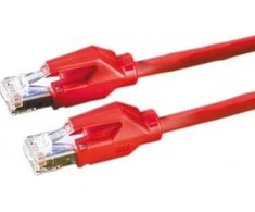LEONI KERPEN KERPEN E5-70 PatchCord S/FTP (PiMF) Cat.6 LSOH raudona 1,0m