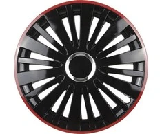 Leoplast Ratų gaubtas 1 vnt. Falcon, juodas ir raudonas 16"
